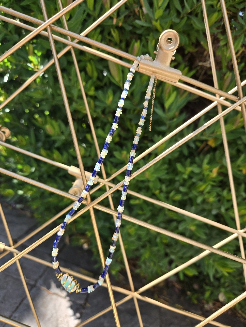 Lapis Lazuli and Ethiopian Opal Necklace